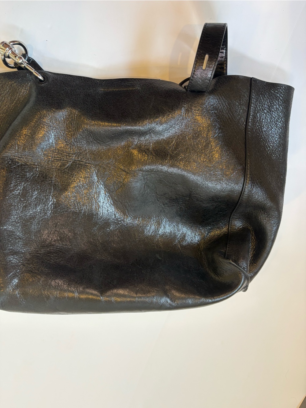 Rebecca Minkoff Black Leather Tote Bag - Picture 12 of 15